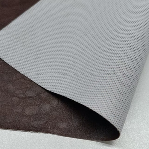 <span class=keywords><strong>Simili</strong></span> <span class=keywords><strong>cuir</strong></span> PVC imperméable 0,7 mm pour canapé, <span class=keywords><strong>cuir</strong></span> vinyle <span class=keywords><strong>blanc</strong></span> à motif pierre avec support en toile de pêche pour meubles - Product Image 2