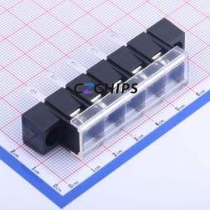 KF48HM-9.5-5P Barrier Terminal Block Through hole Component (THT),P=9.5mm Connector With Cover Plate 9.5mm 1x5P Straight Pin - Product Image 1