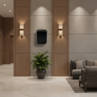 Diffuseur d'arômes électrique intelligent à commande par application, nébulisation, deux liquides, design moderne en plastique, fonctionne sur batterie, usage domestique et commercial