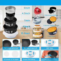 Kit de décoration de gâteaux 635 pièces - Ensemble de douilles à pâtisserie avec plateau tournant et spatule, outils de cuisson complets, cadeau pour femmes
