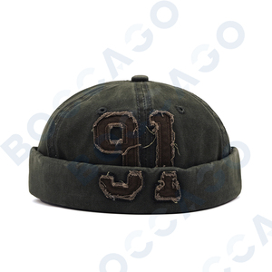 <span class=keywords><strong>Gorra</strong></span> Docker sin Visera, Diseño 2026, <span class=keywords><strong>91</strong></span> Parches, Estilo Retro Vintage Lavado, Hebilla de Ajuste Metálica, Unisex para Adultos - Product Image 2