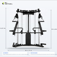 Appareil de fitness professionnel à double poulie et câbles croisés, équipement sportif fonctionnel en acier, direct usine