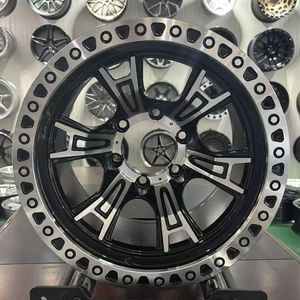 15 pulgadas 15x10 5 agujeros 5x114,3 4x4 -44 camioneta compensada SUV cóncavo profundo todoterreno aleación de aluminio negro ruedas de automóviles de pasajeros <span class=keywords><strong>llantas</strong></span> neumáticos - Product Image 3