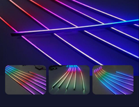 Kit de Iluminación Interior RGB para Auto, Tiras LED Impermeables para Tablero/Puertas, Fácil Instalación DIY con Control Remoto Inalámbrico para SUV/Sedán