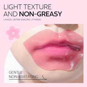 Mascarilla Labial LAIKOU Japan Sakura, Mascarilla Labial Hidratante Antiarrugas, <span class=keywords><strong>Gel</strong></span> Voluminizador de Labios, Cuidado Labial Vegano con Colágeno, Mascarilla Labial de Cristal Rosa - Product Image 4
