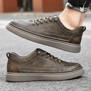Zapatillas de cuero genuino transpirables de piel de vaca para hombre, mocasines casuales sin cordones con diseño hueco, a la moda - Product Image 3