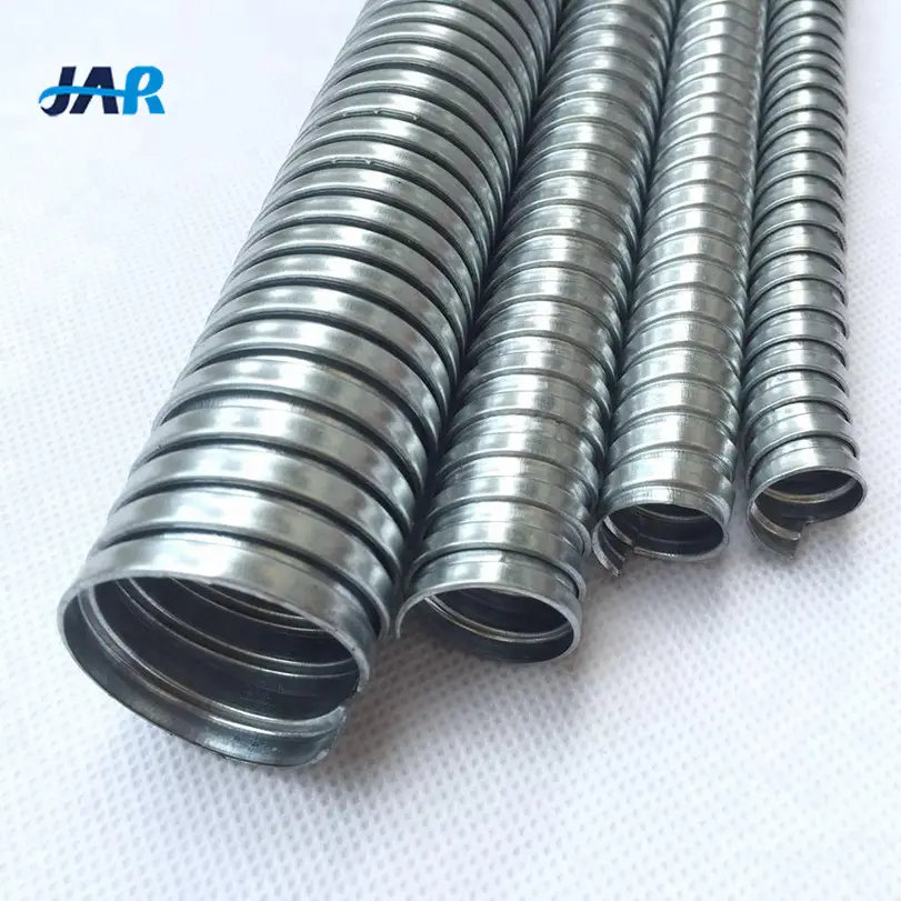 Manufacturer Metal Wire Protection Stainless Steel Corrugated Tube 1 1/4" Flexible Metal Galvanized Conduit