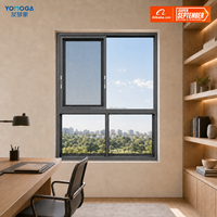 Ventanas Corredizas de Aluminio de Fábrica Yomoga, Eficiencia Energética, Estándar Estadounidense, Ventana Corrediza Acristalada para Proyectos Residenciales y Hogares