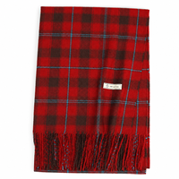 Écharpe Châle Hiver Chaude et Épaisse Réversible en Polyester avec Franges et Pompons Couleur Unie 200x65cm pour Femme – Vente en Gros