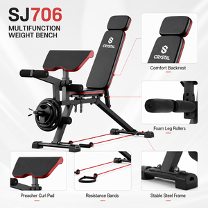 <span class=keywords><strong>Banc</strong></span> <span class=keywords><strong>de</strong></span> <span class=keywords><strong>musculation</strong></span> réglable robuste multifonction pour presse à haltères, sit-ups, curls des jambes, salle <span class=keywords><strong>de</strong></span> sport à domicile - Product Image 3