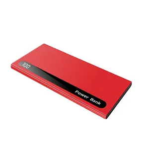 Carregador portátil de bateria portátil, power bank, display digital slim, carregador rápido de 20000mah