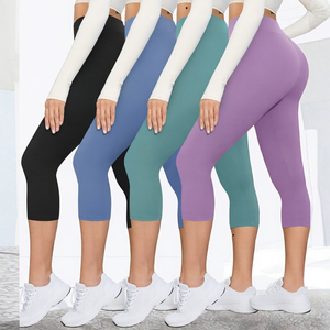 Leggings de yoga y entrenamiento para mujer, personalizados, nuevos, acanalados, con estampado de durazno y efecto acid wash, de cintura alta, sin costuras, transpirables, con efecto push-up en la cadera y fruncido en el trasero - Product Image 3