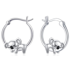 Cute Koala Earrings for Women Lovely Animal Design Daily Fashion Ear Jewelry - Product Image 1
