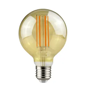 Edison G95 G125 4w 6w 8w 12w หลอดไฟ LED Filament G95 E27 120v 240v หลอดไฟ LED ออกแบบไส้หลอดไฟ