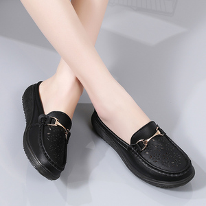 Chaussures plates pour femmes, légères, confortables, <span class=keywords><strong>tendance</strong></span>, polyvalentes, en microfibre, pour infirmières, à porter en été - Product Image 3