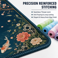 Tapis de Mahjong Premium Imperméable Antidérapant en Caoutchouc 80x80cm pour la Maison, la Salle de Jeux Familiale et les Divertissements