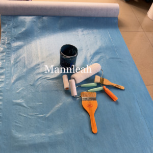 Rouleau de feutre de <span class=keywords><strong>peintre</strong></span> 150g 2x20m 100% texture douce en polyester, réutilisable pour les surfaces de travail de studio d'art, empêche le saignement de la peinture - Product Image 4