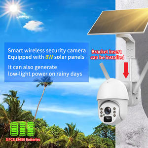 كاميرا Ubox بدقة 3 ميجابكسل مع واي فاي/4G، كاميرا IP متحركة مع خاصية الكشف عن الحركة بالذكاء الاصطناعي، مراقبة أمنية منزلية عن بعد، كاميرا تعمل بالطاقة الشمسية مع رؤية ليلية للاستخدام الخارجي - Product Image 3