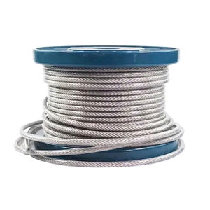 Câble métallique flexible enduit de PVC câble souple diamètre de <span class=keywords><strong>corde</strong></span> à <span class=keywords><strong>linge</strong></span> en acier inoxydable transparent 0.8/1/1.5/2/2.5/3/4mm - Product Image 6