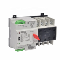 Interrupteur de transfert automatique mini 4P sur rail DIN pour PC, contrôleur électrique 50A, double alimentation