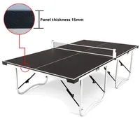 Table de ping-pong pliable de taille standard - Utilisation à domicile en intérieur, portable et facile à assembler