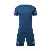 Conjunto de Camiseta de Fútbol de Manga Corta Transpirable con Logotipo Personalizado para Hombre, Uniforme Deportivo
