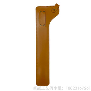 Funda de cuero para pinzas de fuego para acampar al aire libre, bolsa de almacenamiento simple de cuero PU para pinzas, bolsa portátil para guardar pinzas de fuego. - Product Image 4
