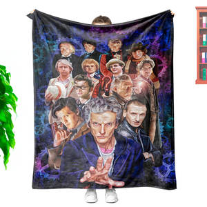 Pas de quantité minimale de commande livraison directe personnalisation multifonctionnelle <span class=keywords><strong>Doctor</strong></span> <span class=keywords><strong>Who</strong></span> doux confortable flanelle à porter sur la couverture pour lit canapé canapé - Product Image 1