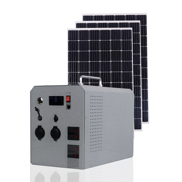 ESG 2000W Lithium Ion Solar Generator with Flashlight Camping Outdoor Portable Power Station AC 240V