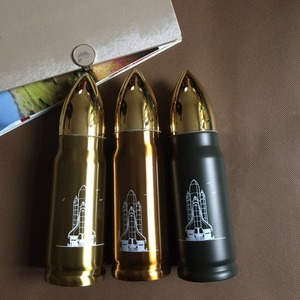 Botol air <span class=keywords><strong>Tumbler</strong></span> peluru dinding ganda baja tahan karat cangkir peluru emas Logo Laser kustom pabrik 16oz sublimasi jumlah besar