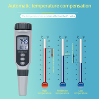Testeur de qualité de l'eau pH professionnel, type stylo portable, pH-mètre, acidomètre pour aquarium, testeur de pH, mesure
