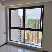 Ventana Corredera Superior Moderna con Aislamiento Térmico y Resistente a la Intemperie para Cocina y Patio Exterior con Panel de Vidrio de Gran Vista