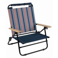 Chaise de camping pliante de luxe avec accoudoirs pour l'extérieur, fabriquée en Chine