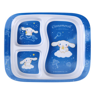 Five And Harmony Kids Divided Plate 3-Compartment Cartoon Design For Children Mealtime Use - Product Image 2