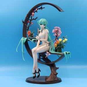 Bellissima statuetta in PVC di Shaohua in Cheongsam, modello di una ragazza anime, scultura seduta con parti mobili. - Product Image 6