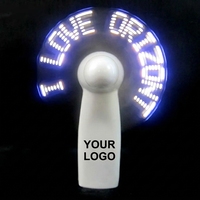 Ventilador de Mano Mini USB Programable con Mensaje LED y Logotipo Personalizado 2026, Ideal para Promociones de Marca OEM, Regalos y Eventos de Verano, Venta al Por Mayor