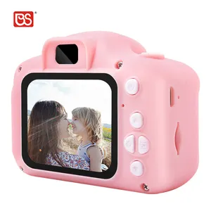 Детская Цифровая видеокамера BS Toy, синяя и розовая, DSC 1080P, с USB-зарядкой