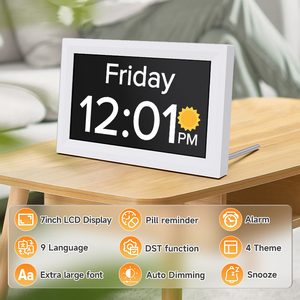 <span class=keywords><strong>2025</strong></span> Thương Hiệu Mới 7Inch Kỹ Thuật Số Ngày Đồng Hồ Lớn Hiển Thị Máy Tính Để Bàn Đơn Giản Đồng Hồ Báo Thức Bằng Giọng Nói Chức Năng Cho Chứng Mất Trí Người Cao Tuổi - Product Image 2