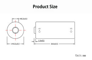 3.0v סוללה ראשית, v סוללה ידידותית לסביבה 3.0v 1500mah עבור מטר מים ומטר gase - Product Image 6