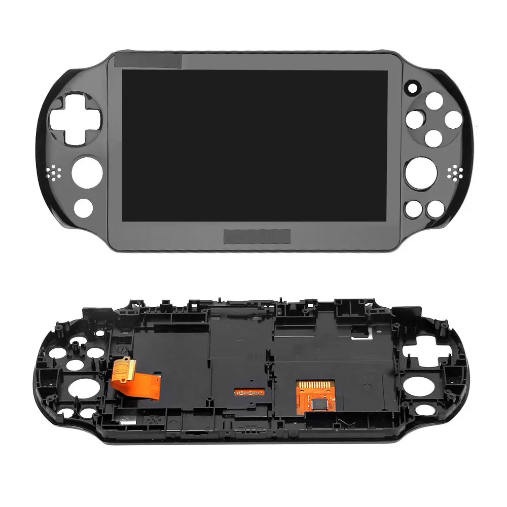 For Ps Vita Psv 2000 Lcd Screen Display Touch Screen Assembly with Frame Stand For PSP Vita 2000 LCD with touch full set