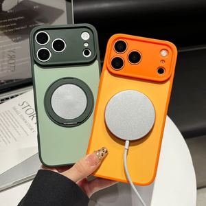 เคสโทรศัพท์แบบมีวงแหวนหมุนได้ 360 องศา พร้อมขาตั้งโลหะ ป้องกันการกระแทก สำหรับ iPhone 17 16 15 14 13 12 11 pro max xs xr mini plus - Product Image 2