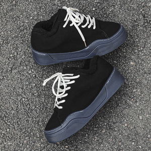 รองเท้าสตรีทซับในกำมะหยี่หรูหรารองเท้าลำลองน้ำหนักเบาเพิ่มสูงเข้าได้ทุกวัน - Product Image 3