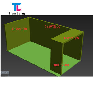 Cabina de 3 paredes en forma de U, exposición de esquina, caja de luz de pie de doble cara, caja de luz de cabina de exhibición de Feria Comercial - Product Image 4