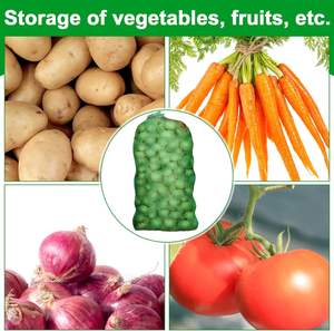 Huamaohengchun 60 Bolsas de Almacenamiento de Malla Grande y Duraderas de 21''x32'' de Material LDPE, Reutilizables con Cordón, para Cebollas, Cítricos y Frutas, Capacidad de 50 Libras - Product Image 3