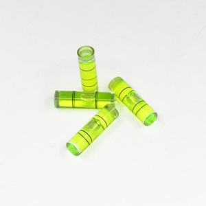 Tube à bulles de niveau DIY 9,5x34mm vert transparent, indicateur de niveau d'eau pour outils de construction - Product Image 1