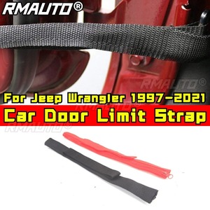 Sangle de limitation d'ouverture de porte de voiture pour Jeep Wrangler 1997-2021, kit carrosserie, accessoires automobiles - Product Image 2