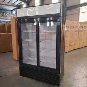 Réfrigérateur commercial grande capacité pour boissons, vitrine réfrigérée à 2 portes vitrées, réfrigérateur vertical de présentation - Product Image 4