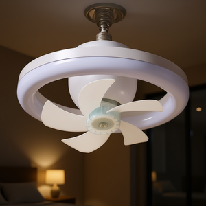 Db 5 Blade Dc Motor <b>Ceiling</b> <b>Fan</b> With <b>Led</b> Light Remote Control 3 Colors 3 Speeds Modern Design Flush Mount - Product Image 2