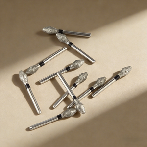 Frese Diamantate Dentali Nere Circolari Super Grossolane a Doppia Conicità, Set di Frese Leggere - Campione Disponibile - Product Image 1