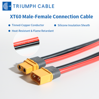 Câble d'alimentation XT60H en silicone, connecteurs mâle-femelle XT60, faisceau de câbles pour appareils électroniques et stockage d'énergie, assemblage de câbles XT60